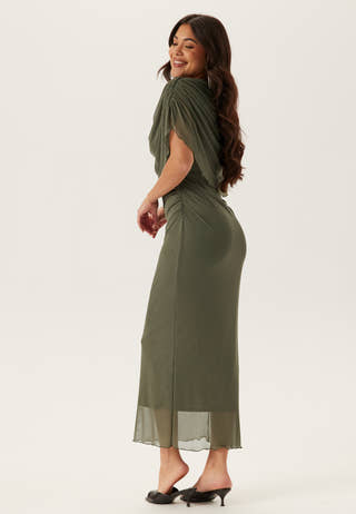 Cape Mesh Ankle Dress