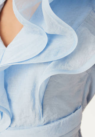Flounce Sheer Top