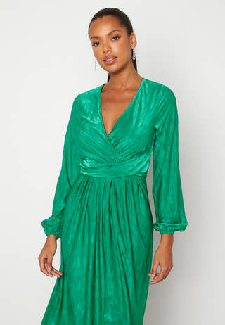 Wrap Tie Midi Dress