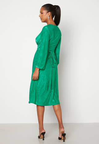 Wrap Tie Midi Dress