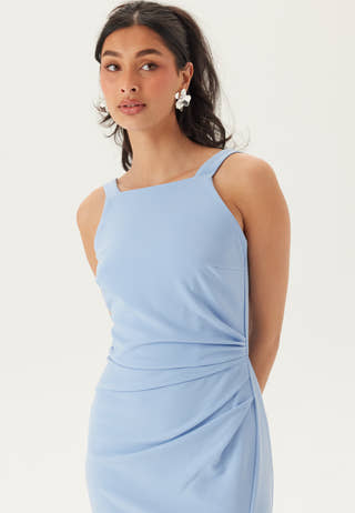 Square Neck Slit Maxi Dress
