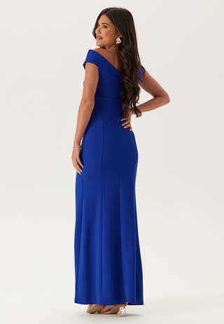 Twist Off Shoulder Gown