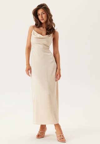 Waterfall Satin Ankle dress
