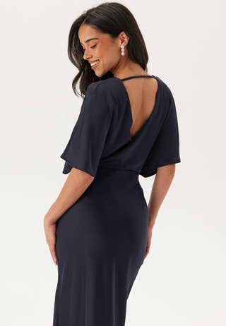 Wrap Satin Gown