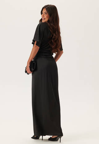 Wrap Satin Gown