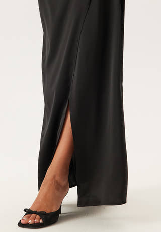 Wrap Satin Gown
