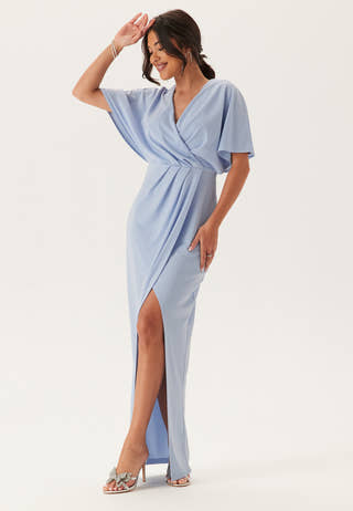 Wrap Slit Maxi Dress