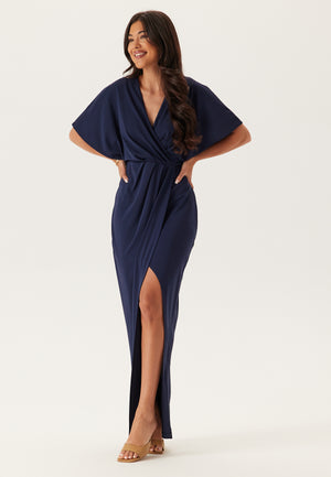 Wrap Slit Maxi Dress