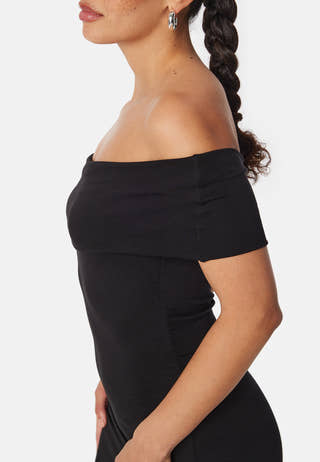 Off Shoulder Midi Dress