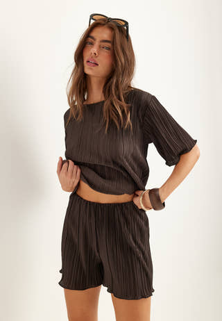 Pleated Frill Shorts