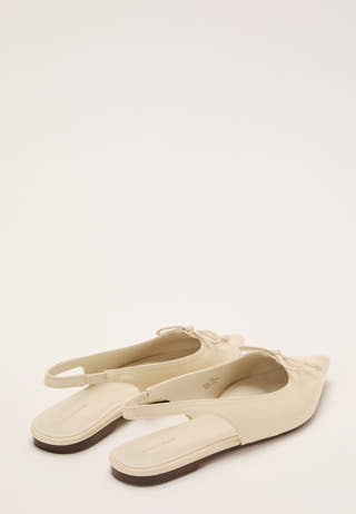 Pointy Flat Slingback