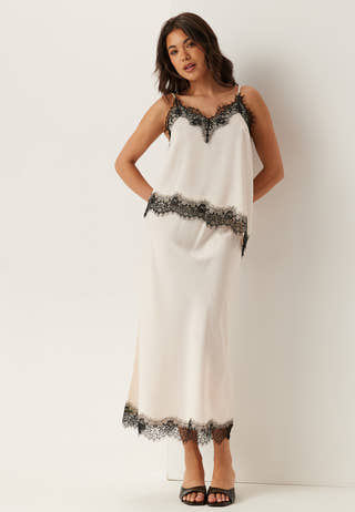 Satin Lace Singlet