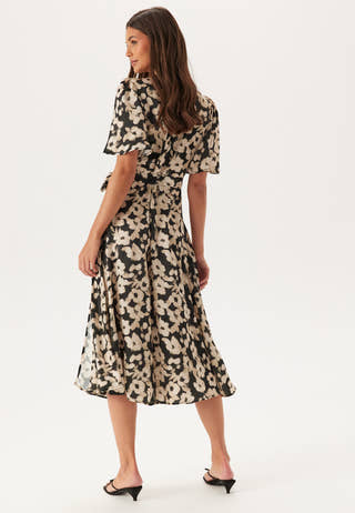 Satin Wrap Dress