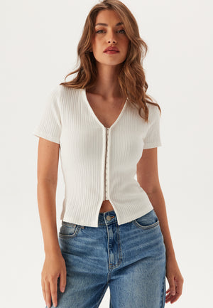 Short Sleeve Collar Top