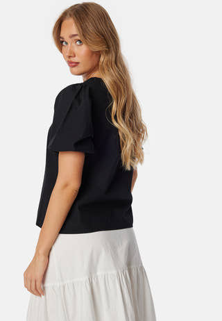 Square Neck Cotton Blouse
