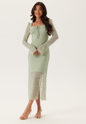 Square Neck Lace Dress
