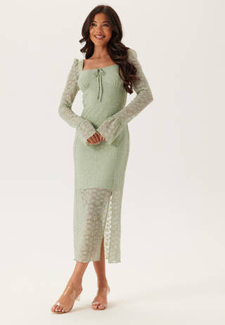 Square Neck Lace Dress