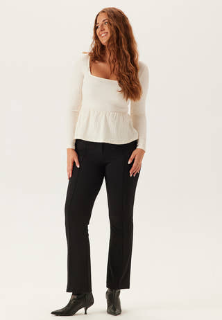 Square Neck Peplum Top