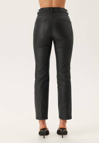 Straight Leg Coated Jeans