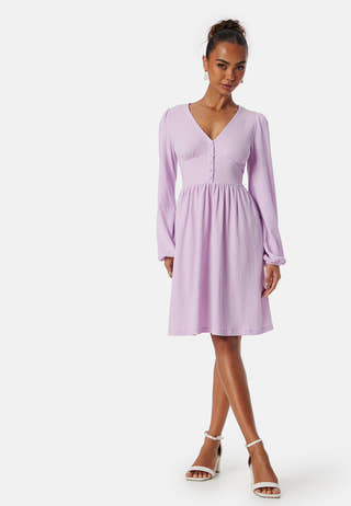 Structure Button Short Dress
