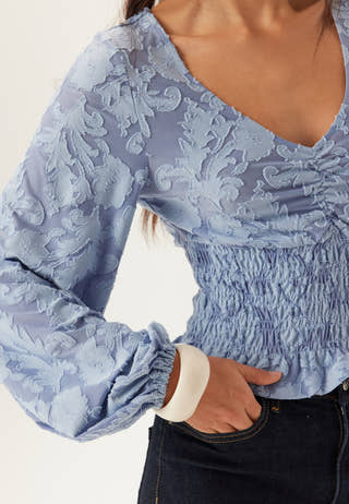 Structure Floral Smock Top