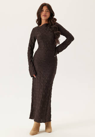 Structure Long Sleeve Midi Dress