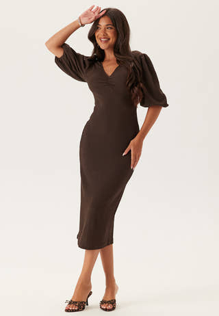Structure Puff Sleeve Dress
