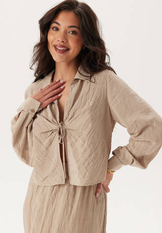 Structured Tie Blouse