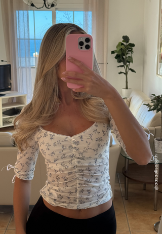 Sweetheart Mesh Top