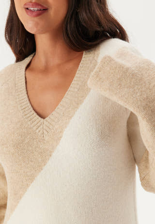 V-neck Knitted Midi Dress