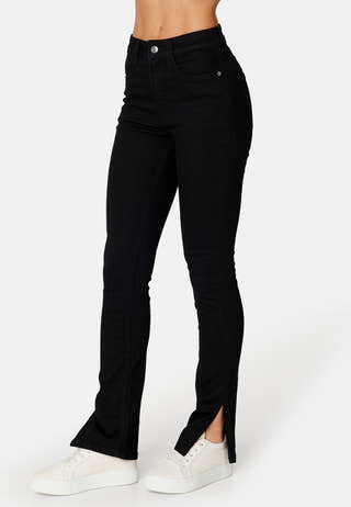 Tinnie  slit high waist jeans