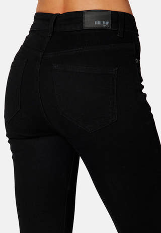 Tinnie  slit high waist jeans