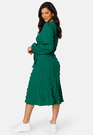 Triniti midi wrap dress