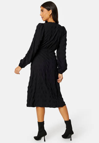 Triniti midi wrap dress