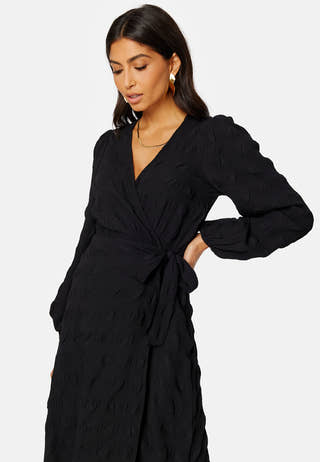 Triniti midi wrap dress