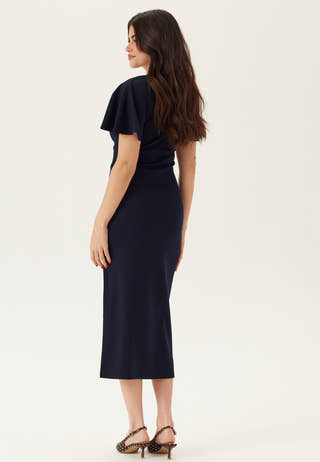 V-Neck Butterfly Sleeve Dress
