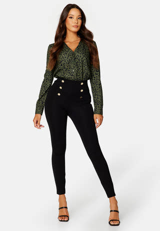 Button Jersey Trousers