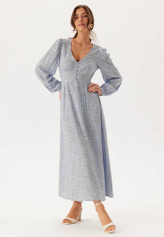 Viscose V-neck Maxi Dress