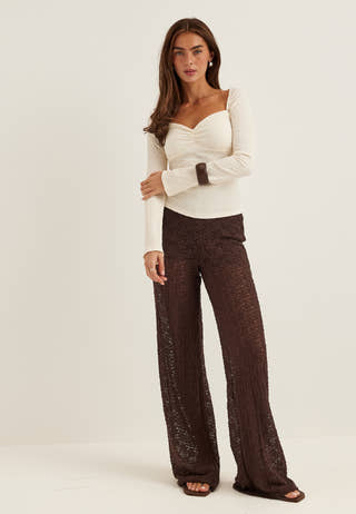 Wide Lace Trousers