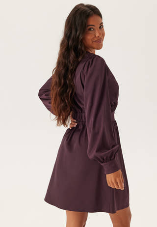 Wrap Satin Dress