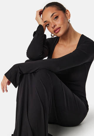 Square Neck L/S Maxi Dress
