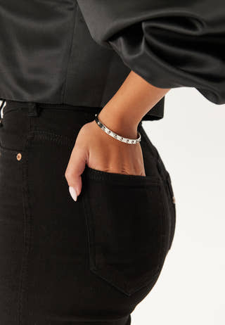Fiona Dot Bangle Steel