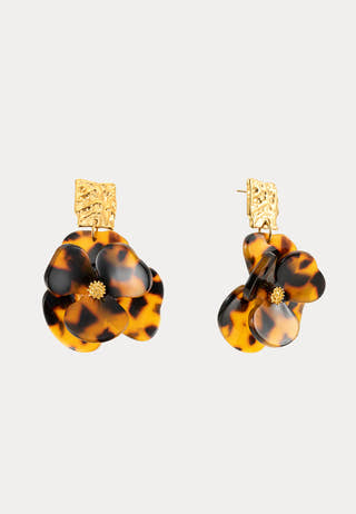 Flower Dream Earring Leopard
