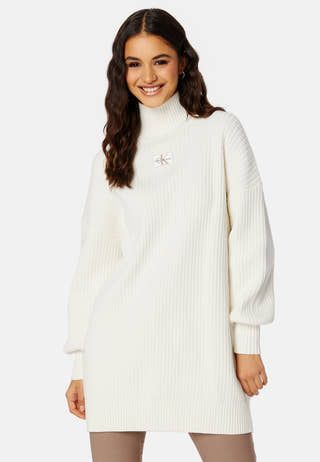 Badge Loose Sweater Dress
