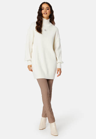 Badge Loose Sweater Dress
