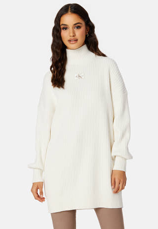Badge Loose Sweater Dress