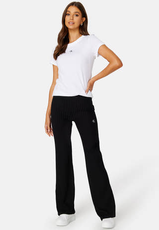 Elongated Rib Pants