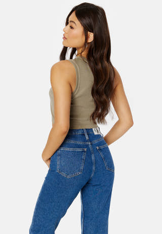 Mineral Dye Rib Tank Top
