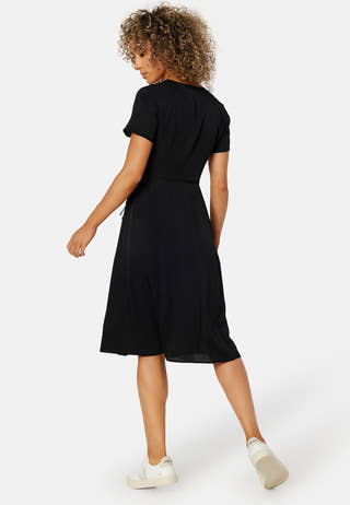Short Sleeve Seaming Day Dress