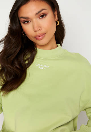 Stacked Logo Mockneck Sweatshirt
